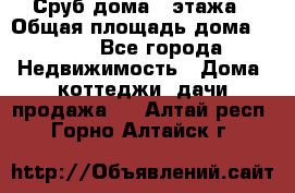 Сруб дома 2 этажа › Общая площадь дома ­ 200 - Все города Недвижимость » Дома, коттеджи, дачи продажа   . Алтай респ.,Горно-Алтайск г.